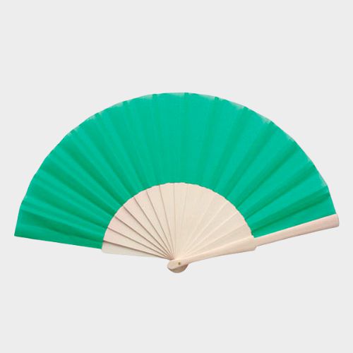 Abanicos de colores con varilla de madera - Imagen 2