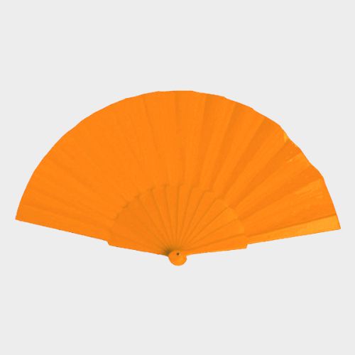 Abanicos de tela de colores con varilla de plástico - Imagen 2
