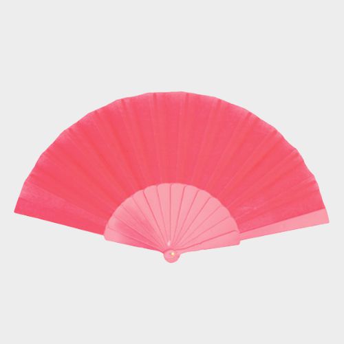 Abanicos de tela de colores con varilla de plástico - Imagen 5