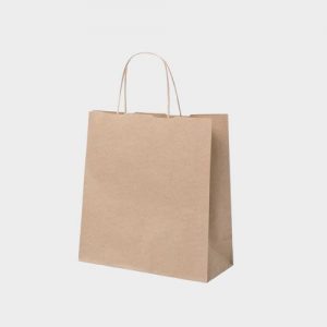 Bolsas de papel personalizadas pequeñas 100 g/m2 reutilizables