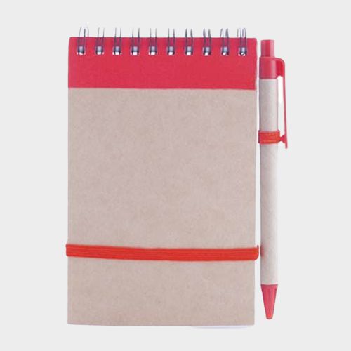 Cuaderno de cartón reciclado con bolígrafo de colores - Imagen 5