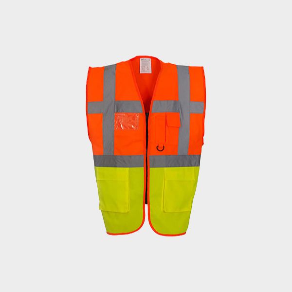 Chaleco de seguridad colores flúor con bolsillos - Imagen 14
