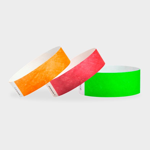Comprar pulseras de papel Tyvek de colores